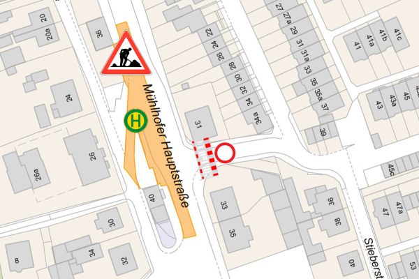 Mühlhofer Hauptstraße Übersicht