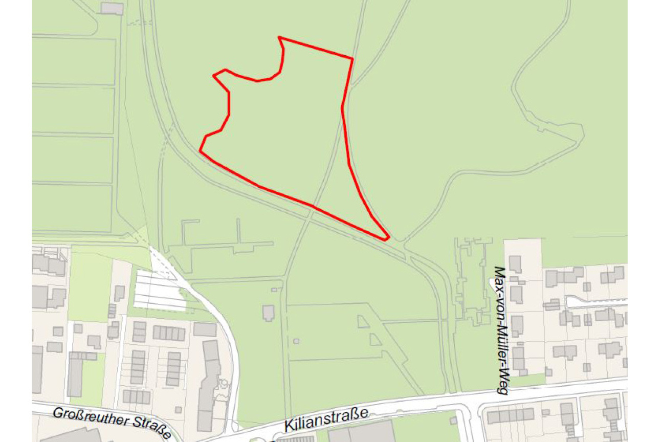 Bild © SÖR / Geobasisdaten: Bayerische Vermessungsverwaltung / Stadt Nürnberg Grillzone Marienberg Kilianstraße, Bild © SÖR / Geobasisdaten: Bayerische Vermessungsverwaltung / Stadt Nürnberg