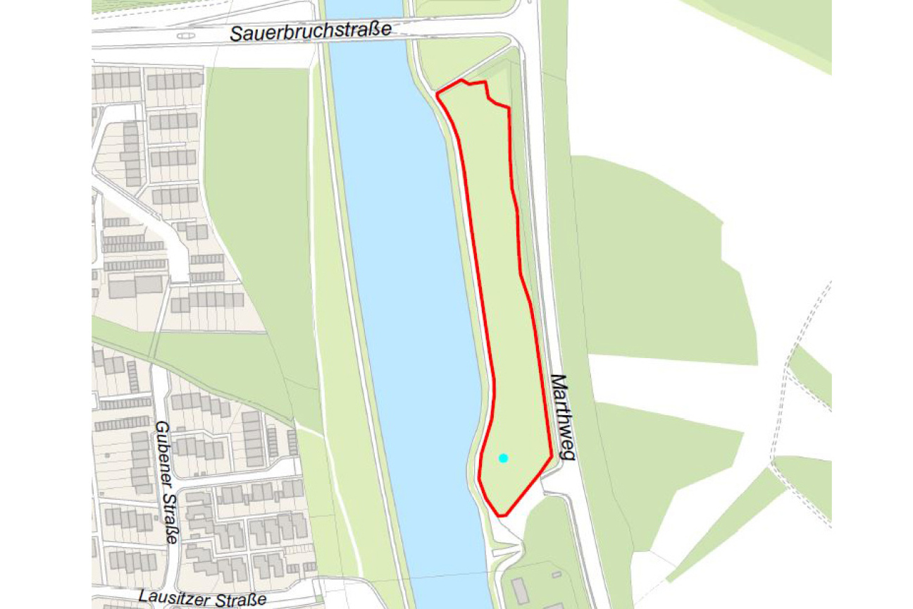 Bild © SÖR / Geobasisdaten: Bayerische Vermessungsverwaltung / Stadt Nürnberg Grillzone Marthweg, Bild © SÖR / Geobasisdaten: Bayerische Vermessungsverwaltung / Stadt Nürnberg