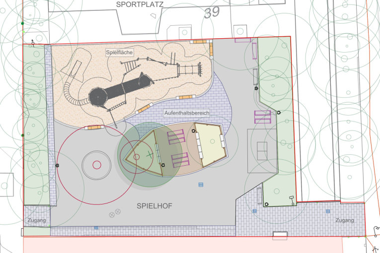 Planungsübersicht Spielhof St. Leonhard