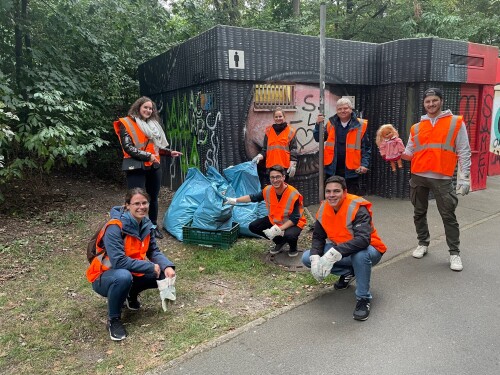 Siemens AG bei der Kehrd wärd Aktion