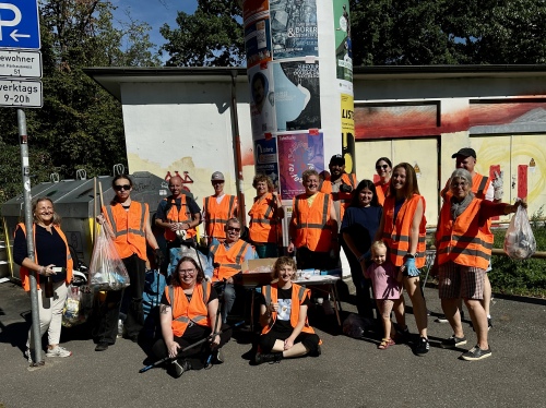 Aktion Sauberes Steinbühl Gruppenbild
