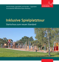 Cover der Broschüre "Inklusive Spielplatztour" 2024