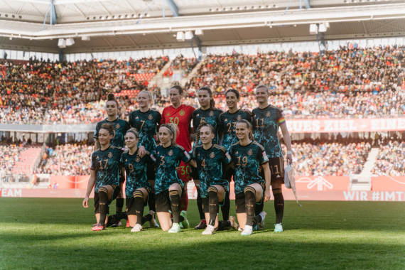 DFB Frauen-Nationalmannschaft , German Womens National Team, Deutschland, Germany,  Laenderspiel gegen Brasilien im Max-Morlock-Stadion in Nuernberg, Bayern, GERBRA, Nuernberg, Deutschland, 11.04.2023, Foto: Sofieke van Bilsen/DFB