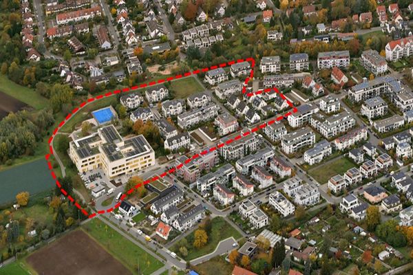 Luftbild des Geltungsbereichs