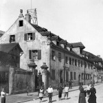 Die Wöhrder Hauptstraße in Nürnberg im Sommer 1916.