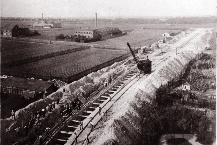 Bauarbeiten am Südlichen Hauptsammler © Stadtarchiv Nürnberg