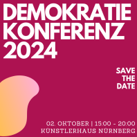 Demokratiekonferenz Banner Quadrat