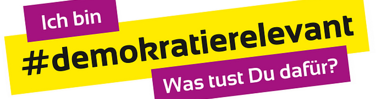 Logo #demokratierelevant, Bild © Jana Meyer-Haucke