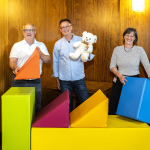 Gerhard Groh, Mike Pflaum und Britta Walthelm beim "Fair Toys Talk" am 4. Juni 2024