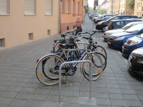 © Stadt Nürnberg/Bettina Meyer-Rost Radständer Nordstadt nominiert für Deutschen Fahrradpreis © Stadt Nürnberg/Bettina Meyer-Rost