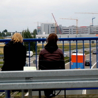 Nürnberger Schüler/innen bei der Verkehrszählung