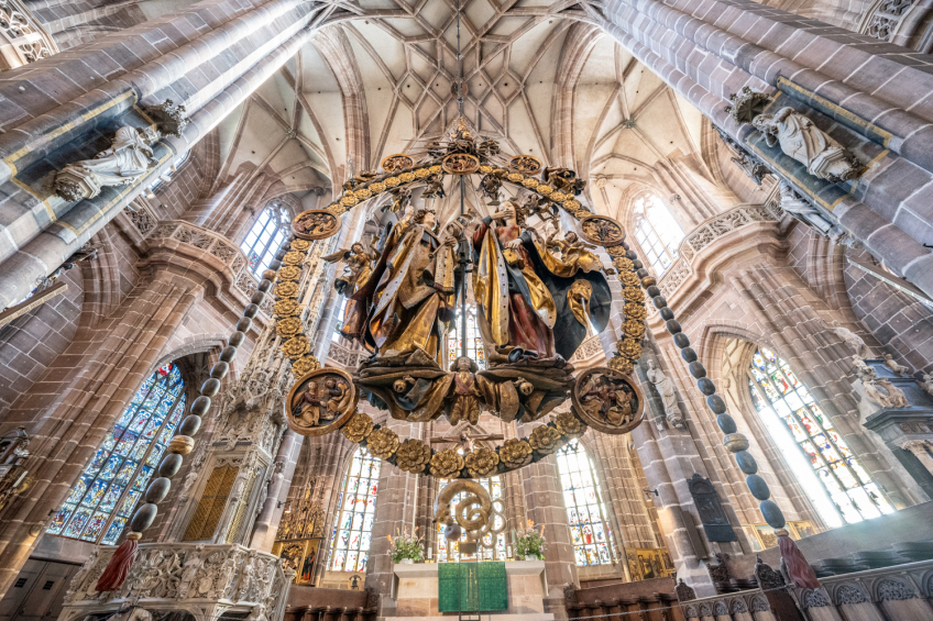 Bild © Christine Dierenbach / Stadt Nürnberg Der Engelsgruß in der Lorenzkirche, Bild © Christine Dierenbach / Stadt Nürnberg