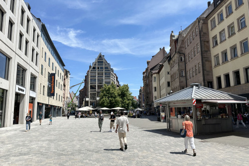 Ludwigsplatz in Nürnberg.