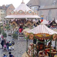 So leer ist es selten auf der Nürnberger Kinderweihnacht.