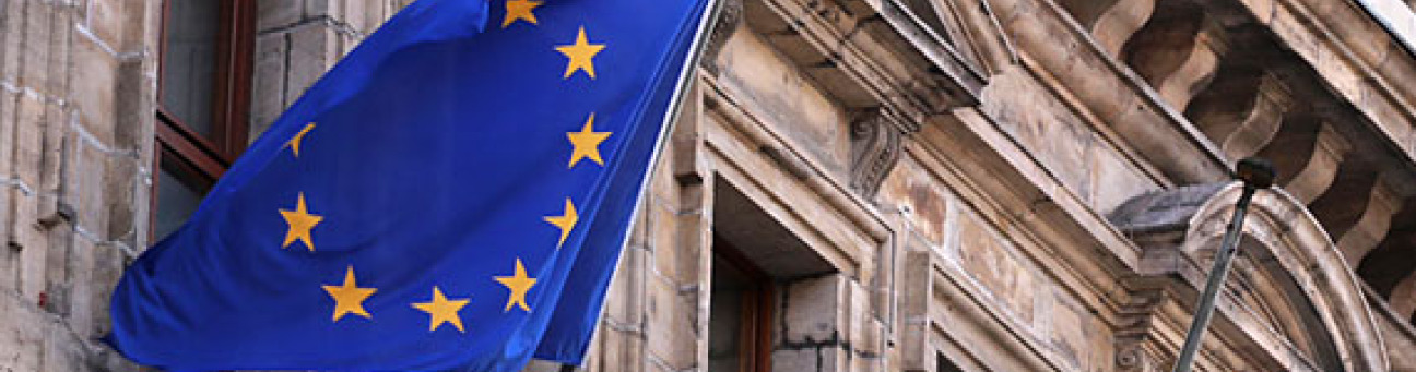 EU-Flagge am Nürnberger Rathaus, Bild © Johannes Sporrer / Stadt Nürnberg