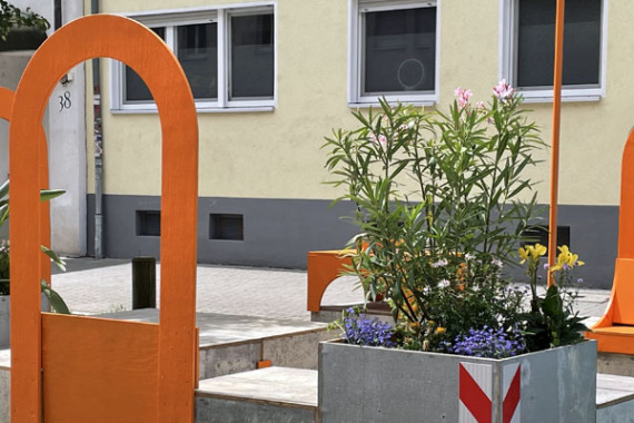 Parklet in der Südstadt.