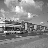 Fürther Straße mit Quelle-Gelände im Jahr 1962