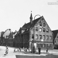 Der Wöhrder Marktplatz im Jahr 1916