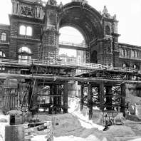 Hauptbahnhof U-Bahn-Bau 1970er Jahre