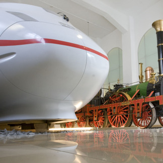 ( Bild: Birgit Fuder / Stadt Nürnberg ) DB Museum, Innenansicht