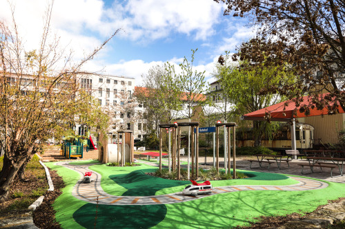 © Mauro Esposito / DB Museum Bobbytrain-Parcours im Außenbereich des DB Museums. © Mauro Esposito / DB Museum
