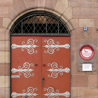 ( Bild: Oliver Schmidtgen / Stadt Nürnberg ) Historischer Kunstbunker, Eingang