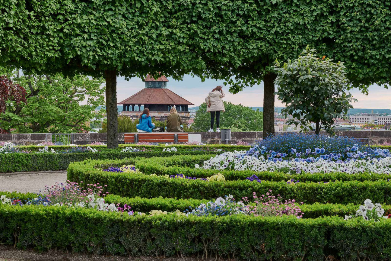 Bild © Gerhard Illig / Stadt Nürnberg Burggarten der Kaiserburg im Frühling., Bild © Gerhard Illig / Stadt Nürnberg