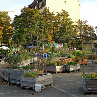 ( Bild: Johannes Barthel / Stadt Nürnberg ) Erntefest im Stadtgarten