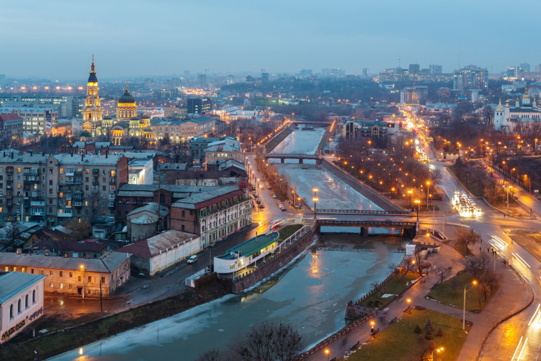 Blick auf Nürnbergs Partnerstadt Charkiw in der Ukrainie