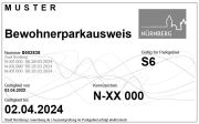 Der neue Bewohnerparkausweis, wie er ab 1. April 2022 ausgegeben wird.