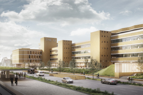 Modellbild von The Q von der Fürther Straße aus gesehen.