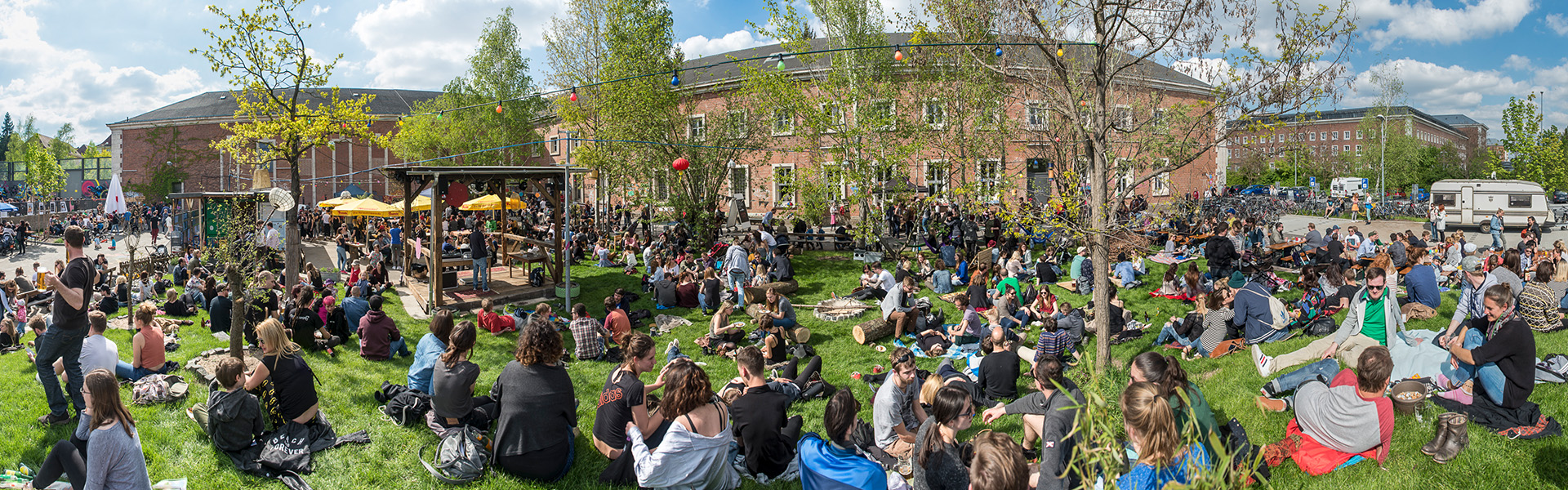 Biergarteneröffnung Z Bau Nürnberg Panorama