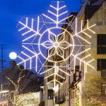 Weihnachtsbeleuchtung in der Innenstadt.